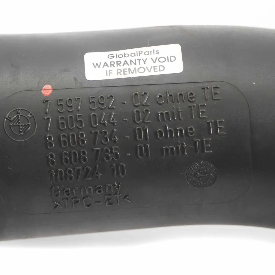 N20 Intake Hose Charge Air Duct to BMW F20 F21 125i F30 F31 320i 328i with Part number 7597592 BMW F20 F21 125i F30 F31 320i 328i N20 Intake Hose Charge Air Duct - SKU 7597592-3 - Part number 7597592