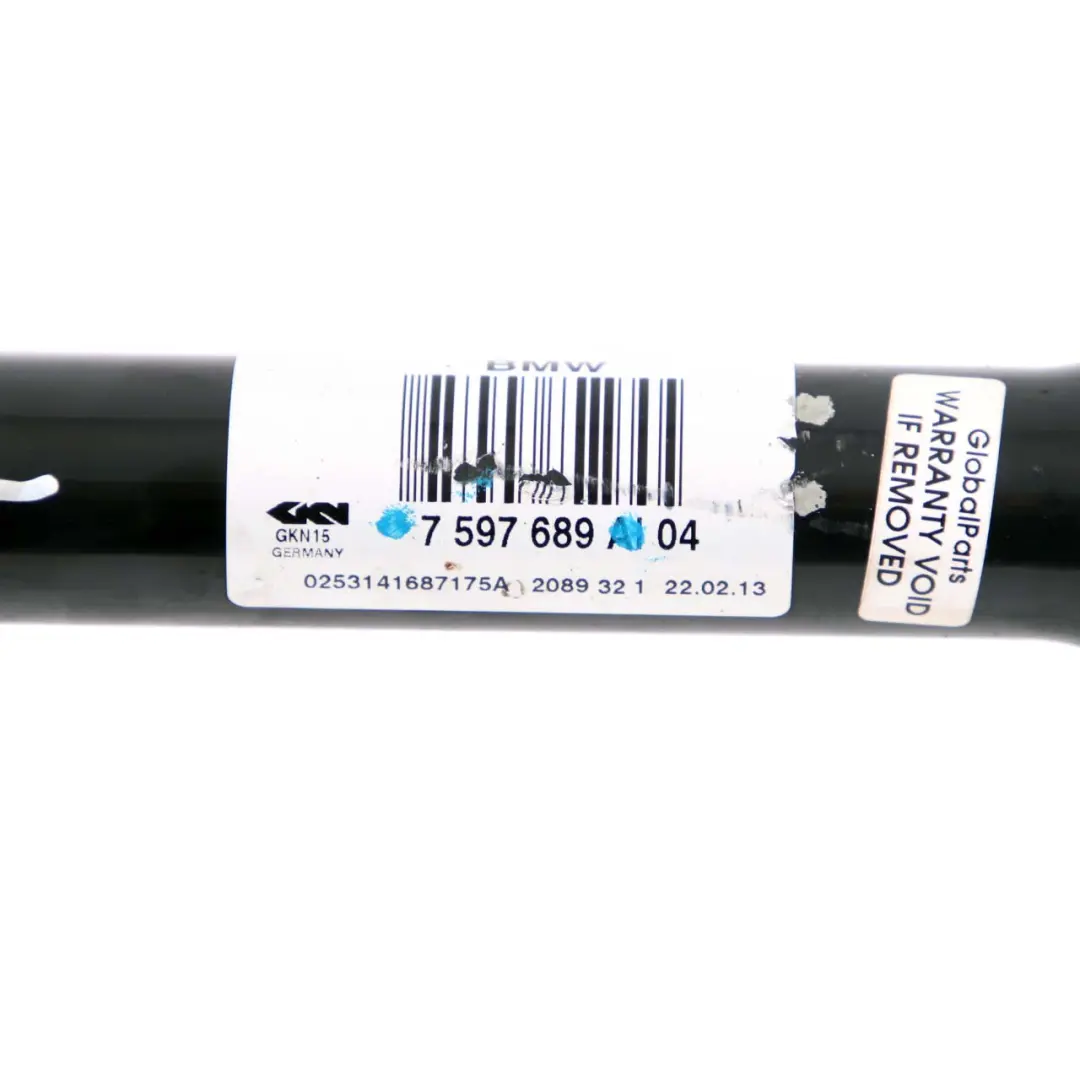 Axle Driveshaft BMW F20 F30 N47S1 N57N Right O/S Output Drive to Rear with Part number 7597690 Rear Axle Driveshaft BMW F20 F30 N47S1 N57N Right O/S Output Drive - SKU 7597690 - Part number 7597690