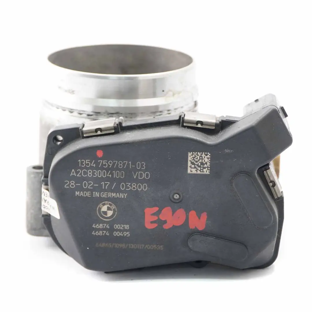 Throttle Body N55 F80 M3 F87 M2 F82 M4 S55 to BMW F30 E90 LCI with Part number 7597871 BMW F30 E90 LCI Throttle Body N55 F80 M3 F87 M2 F82 M4 S55 - SKU 7597871 - Part number 7597871