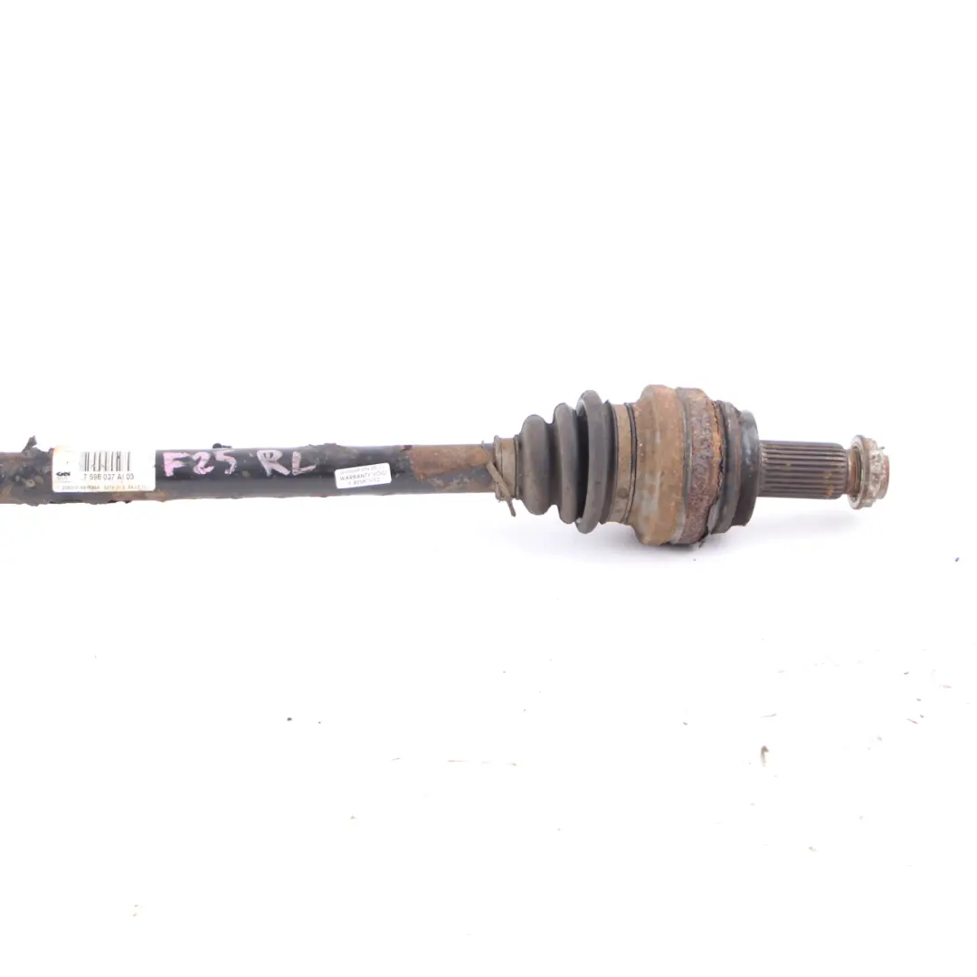  Arbre transmission BMW X3 F25 X4 F26 Arbre sortie essieu arrière gauche - SKU 7598037 - Numéro de pièce 7598037