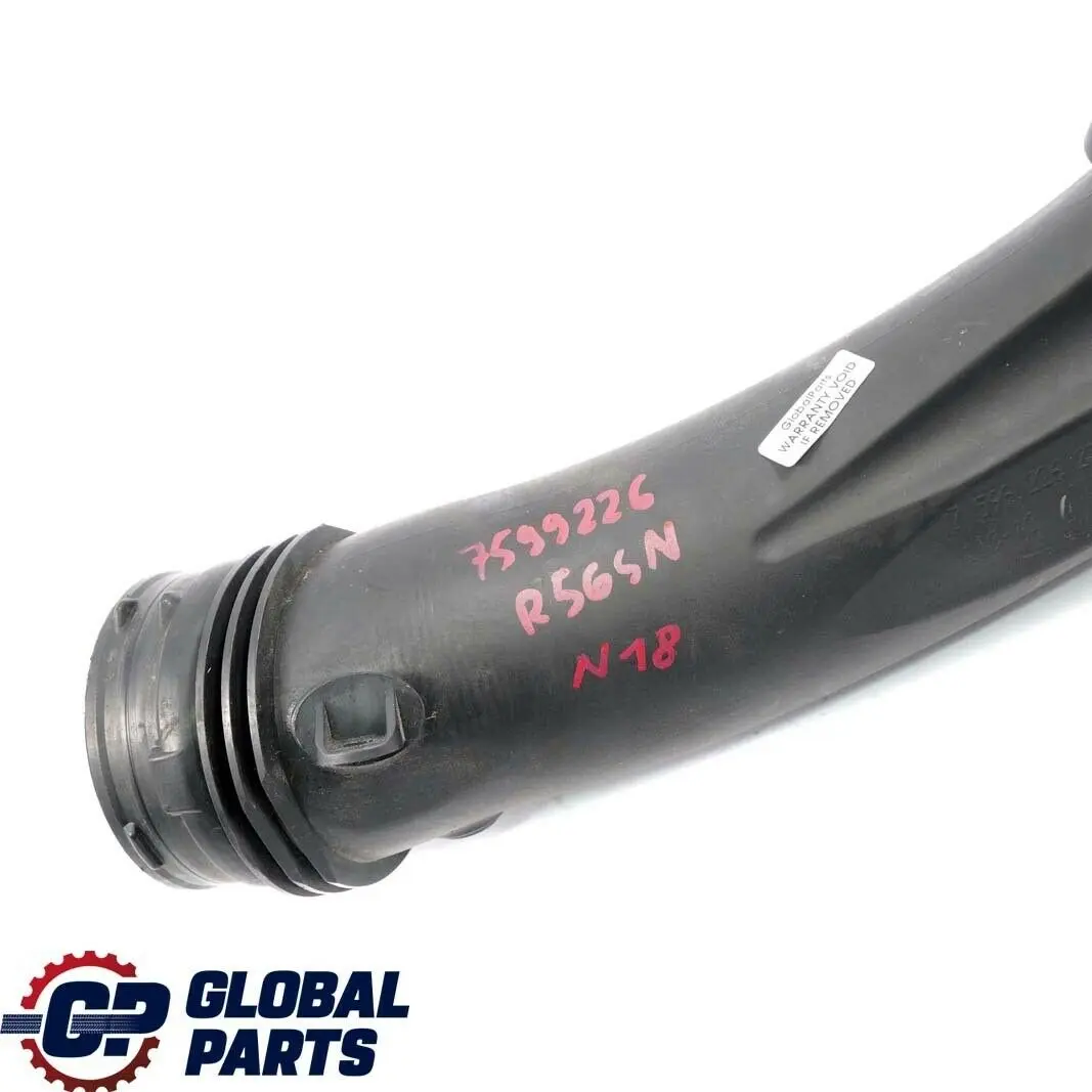 Intake Hose Mini Cooper S R55 R56 R57 LCI N18 Air Duct Pipe Silencer to with Part number 7599226 Intake Hose Mini Cooper S R55 R56 R57 LCI N18 Air Duct Pipe Silencer - SKU 7599226 - Part number 7599226