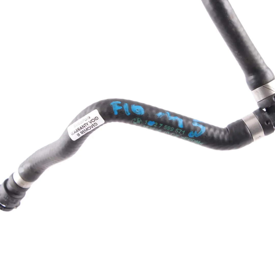 Coolant Hose BMW F10 N53 M5 F12 F13 M6 Engine Radiator Cooling Pipe Line to with Part number 7599571 Coolant Hose BMW F10 N53 M5 F12 F13 M6 Engine Radiator Cooling Pipe Line - SKU 7599571 - Part number 7599571