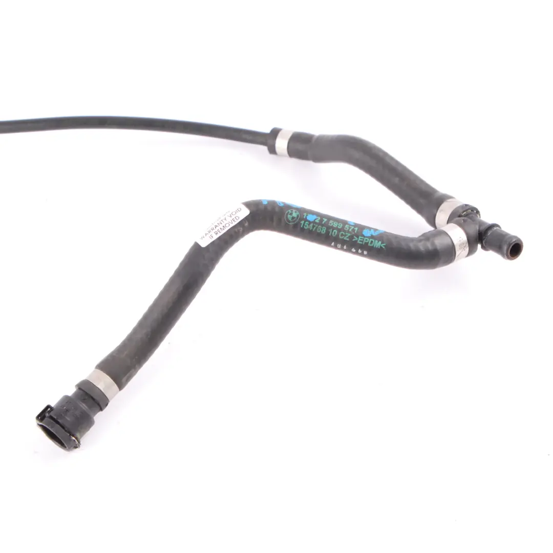Coolant Hose BMW F10 N53 M5 F12 F13 M6 Engine Radiator Cooling Pipe Line to with Part number 7599571 Coolant Hose BMW F10 N53 M5 F12 F13 M6 Engine Radiator Cooling Pipe Line - SKU 7599571 - Part number 7599571