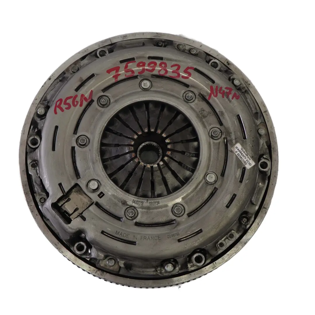 N47N Kit De embrague De doble volante bimasa para Mini One D R56 LCI R60 Diesel con número de pieza 7599835 Mini One D R56 LCI R60 Diesel N47N Kit De embrague De doble volante bimasa - SKU 7599835 - Número de pieza 7599835