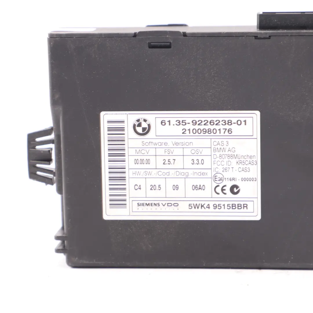 N43 Centralina Dme CAS3 + Chiave per BMW E87 LCI E90 118i 318i con numero di parte 7599881 BMW E87 LCI E90 118i 318i N43 Centralina Dme CAS3 + Chiave - SKU 7599881-2 - Numero di parte 7599881