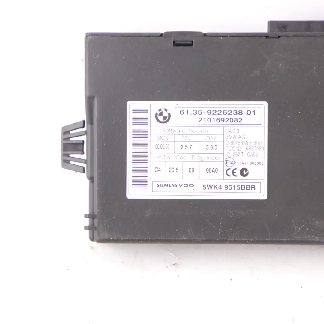 BMW E81 E87 LCI N43 116i 2.0 Essence N43 Commande Dme CAS3 Schluess - SKU 7599881-4 - Numéro de pièce 7599881