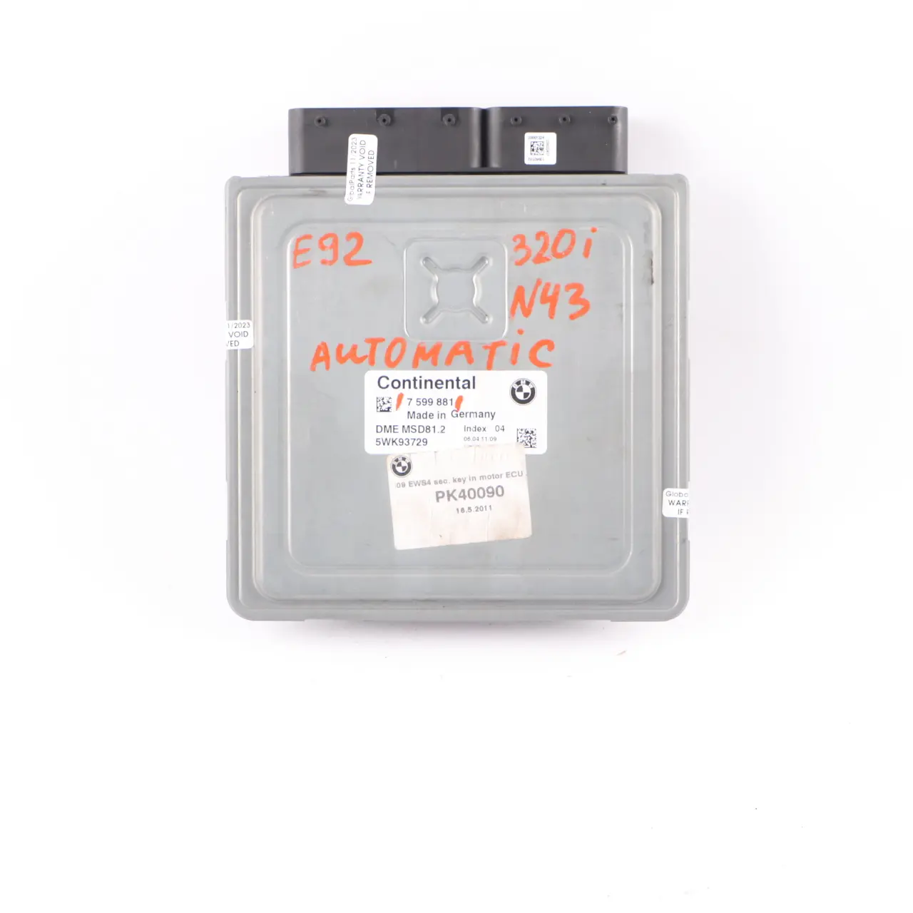BMW E87 LCI E90 E91 N43 120i 320i 170HP Engine Unit ECU DME 7599881 Automatic