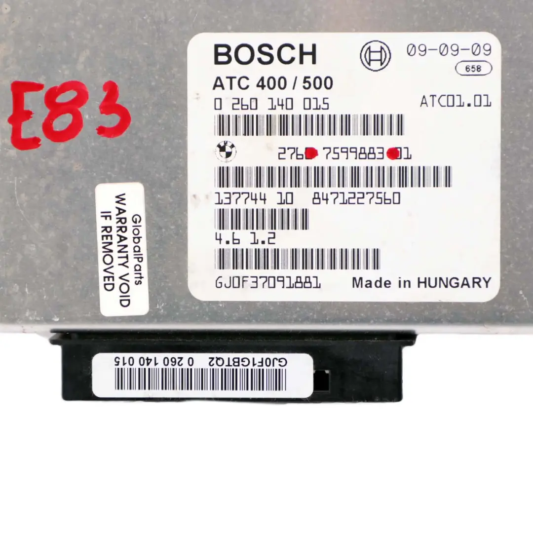 Steuergerät Verteilergetriebe Modul für BMW X3 X5 er E53 E83 mit Teilenummer 7599883 BMW X3 X5 er E53 E83 Steuergerät Verteilergetriebe Modul - SKU 7599883 - Teilenummer 7599883