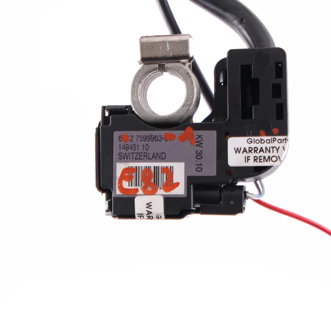 IBS Cable Battery Lead Negative Black Wire Wiring to BMW E82 E88 E89 with Part number 7599963 BMW E82 E88 E89 IBS Cable Battery Lead Negative Black Wire Wiring - SKU 7599963-1 - Part number 7599963