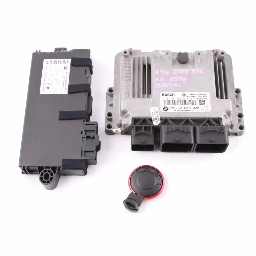 95HP Engine Module ECU Kit DME + CAS 3 + Key Manual to Mini One R56 N12 1.4 with Part number 7600020 Mini One R56 N12 1.4 95HP Engine Module ECU Kit DME + CAS 3 + Key Manual - SKU 7600020-2 - Part number 7600020