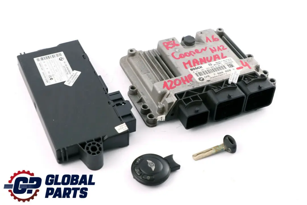 Mini Cooper R55 R56 N12 1.6 120HP ECU Kit DME CAS3 Key Manual - SKU 7600020-4 - Part number 7600020