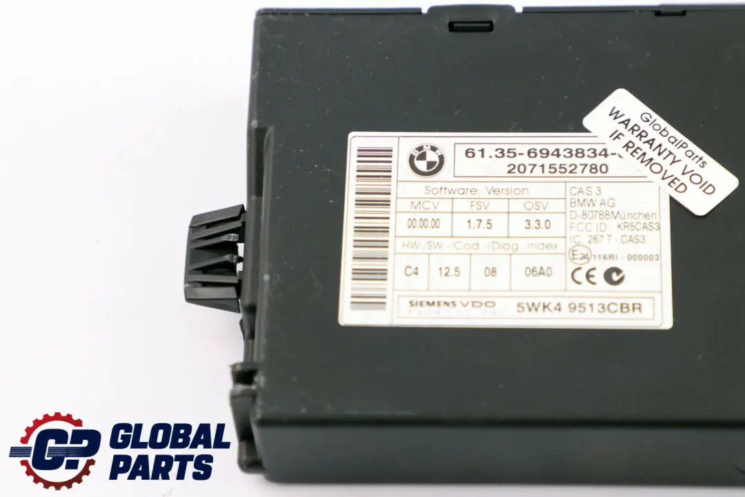 Mini Cooper R55 R56 N12 1.6 120HP ECU Kit DME CAS3 Key Manual - SKU 7600020-4 - Part number 7600020
