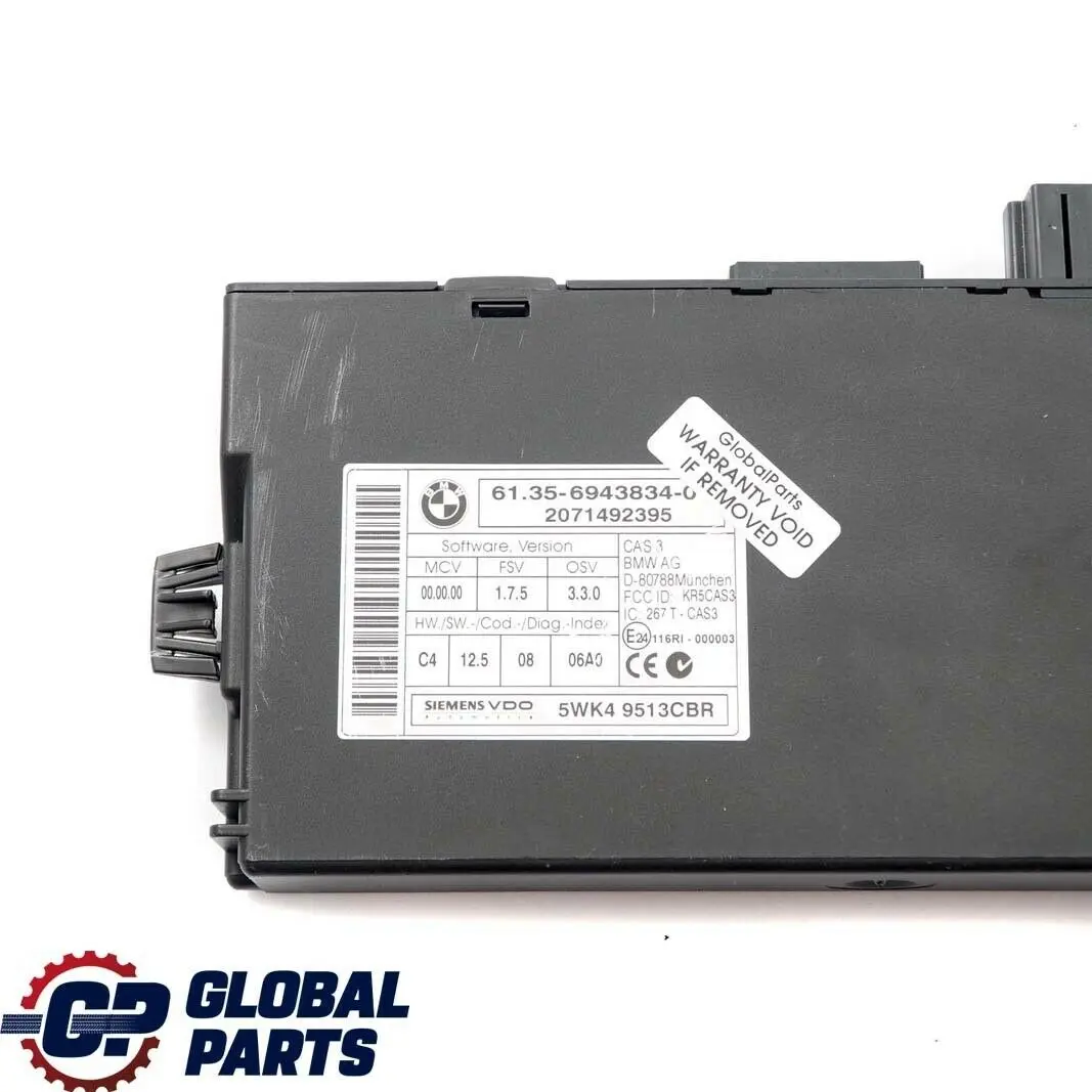 Mini Cooper R55 R56 N12 1.6 120HP ECU Kit DME + CAS3 + Key Automatic - SKU 7600020-6 - Part number 7600020
