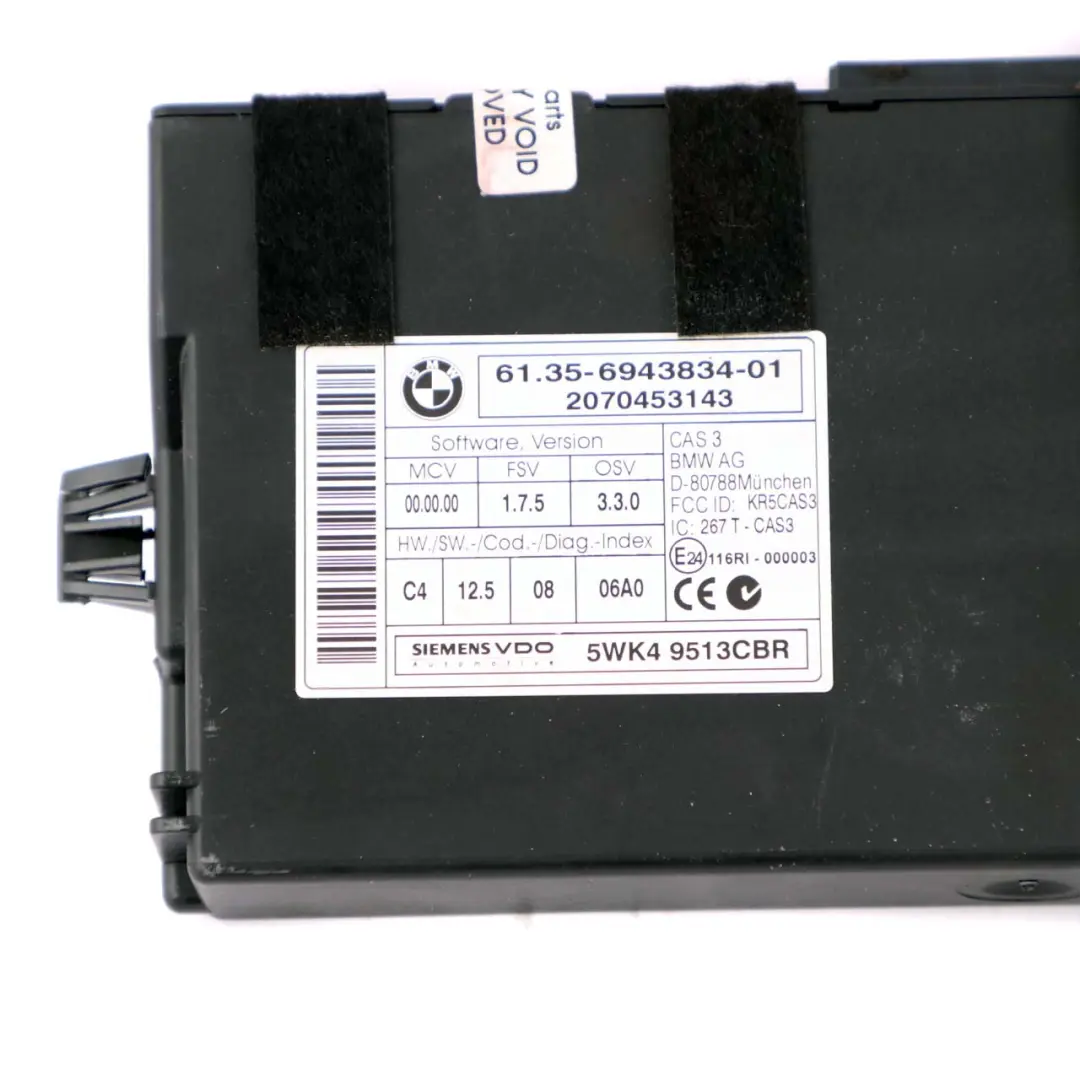 Mini Cooper R55 R56 N12 1.6 120HP ECU Kit DME CAS3 Key Manual - SKU 7600076-3 - Part number 7600076