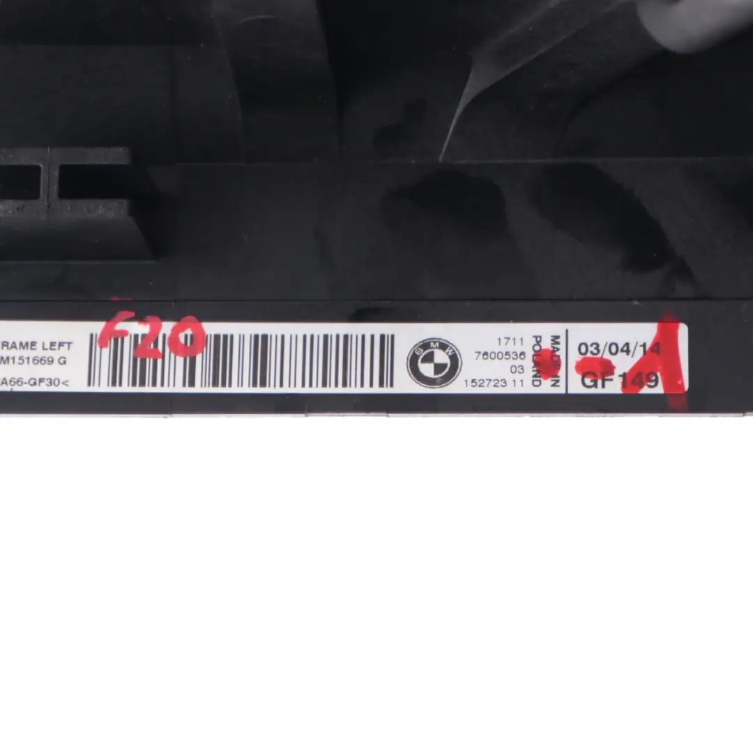 Support De Support De Module De Radiateur Gauche pour BMW F20 F21 F30 F31 à propos du numéro de pièce 7600536 BMW F20 F21 F30 F31 Support De Support De Module De Radiateur Gauche - SKU 7600536-1 - Numéro de pièce 7600536