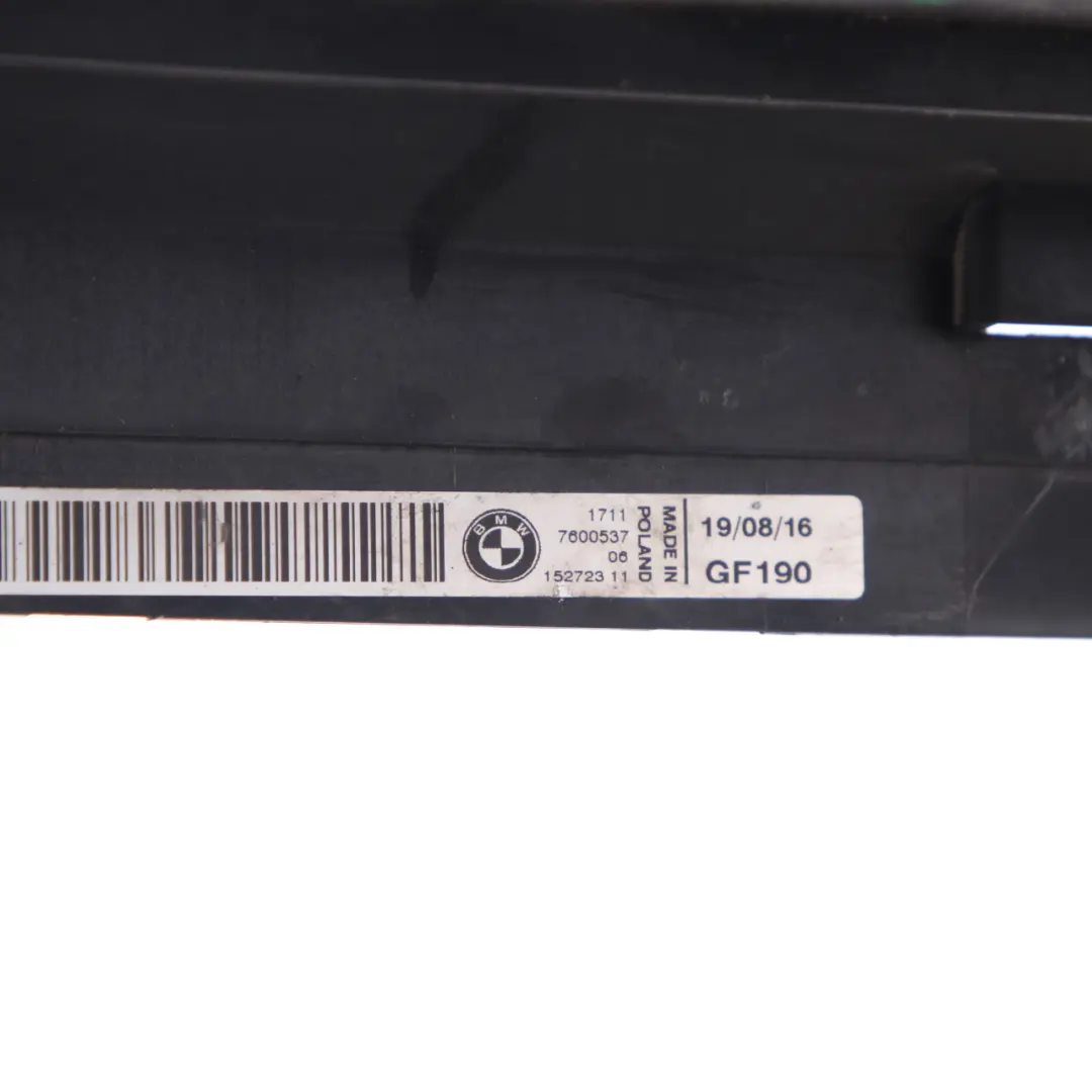 BMW F20 F21 F30 Staffa radiatore Modulo supporto portante destro - SKU 7600537 - Numero di parte 7600537