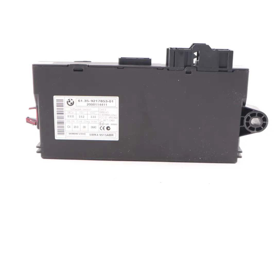 BMW E82 125i Petrol N52N ECU Engine Control ECU Kit 5WK91142 Key CAS3 - SKU 7602220-1 - Part number 7602220