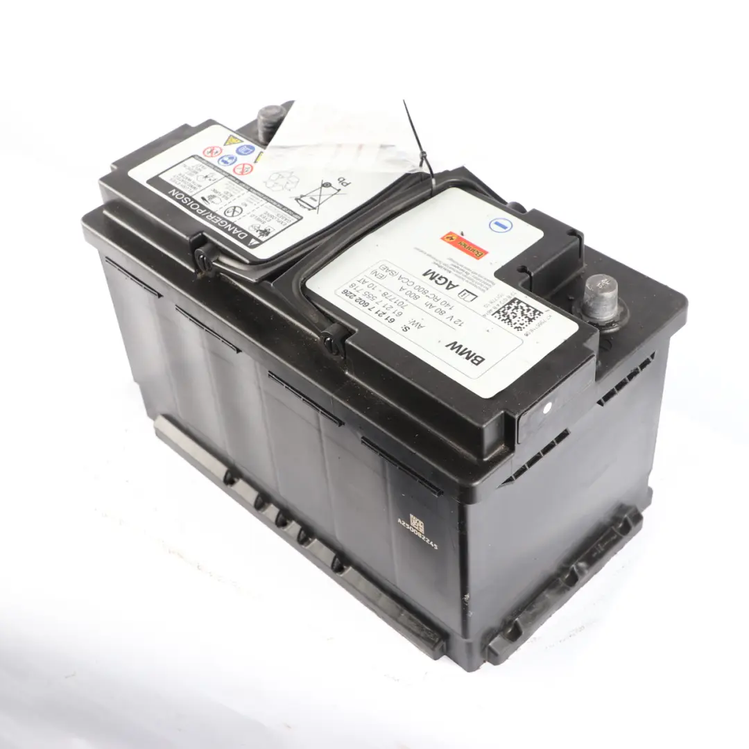 Banner AGM 12V Accumulator Battery 80Ah 800A to BMW with Part number 7602226 BMW Banner AGM 12V Accumulator Battery 80Ah 800A - SKU 7602226-1 - Part number 7602226