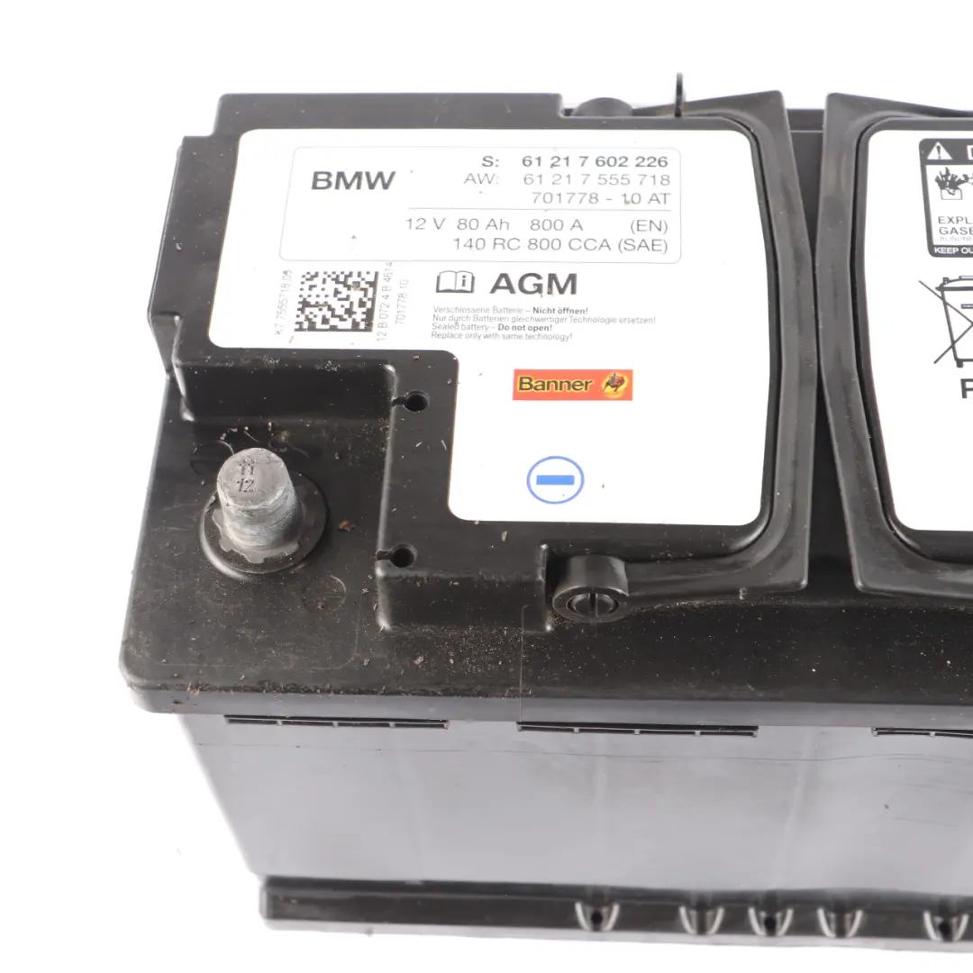 BMW Banner AGM 12V Accumulator Battery 80Ah 800A - SKU 7602226-1 - Part number 7602226