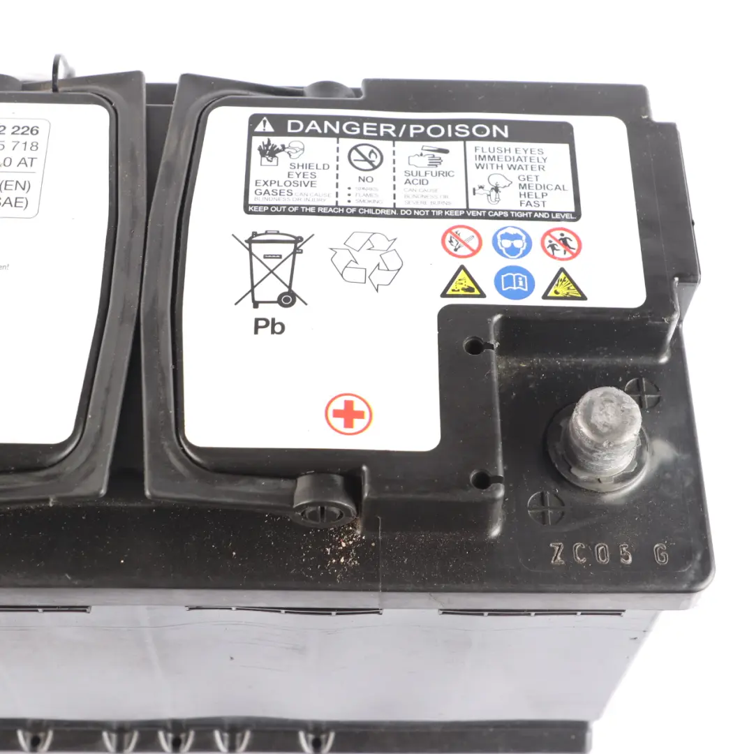 Banner AGM 12V Accumulator Battery 80Ah 800A to BMW with Part number 7602226 BMW Banner AGM 12V Accumulator Battery 80Ah 800A - SKU 7602226-1 - Part number 7602226