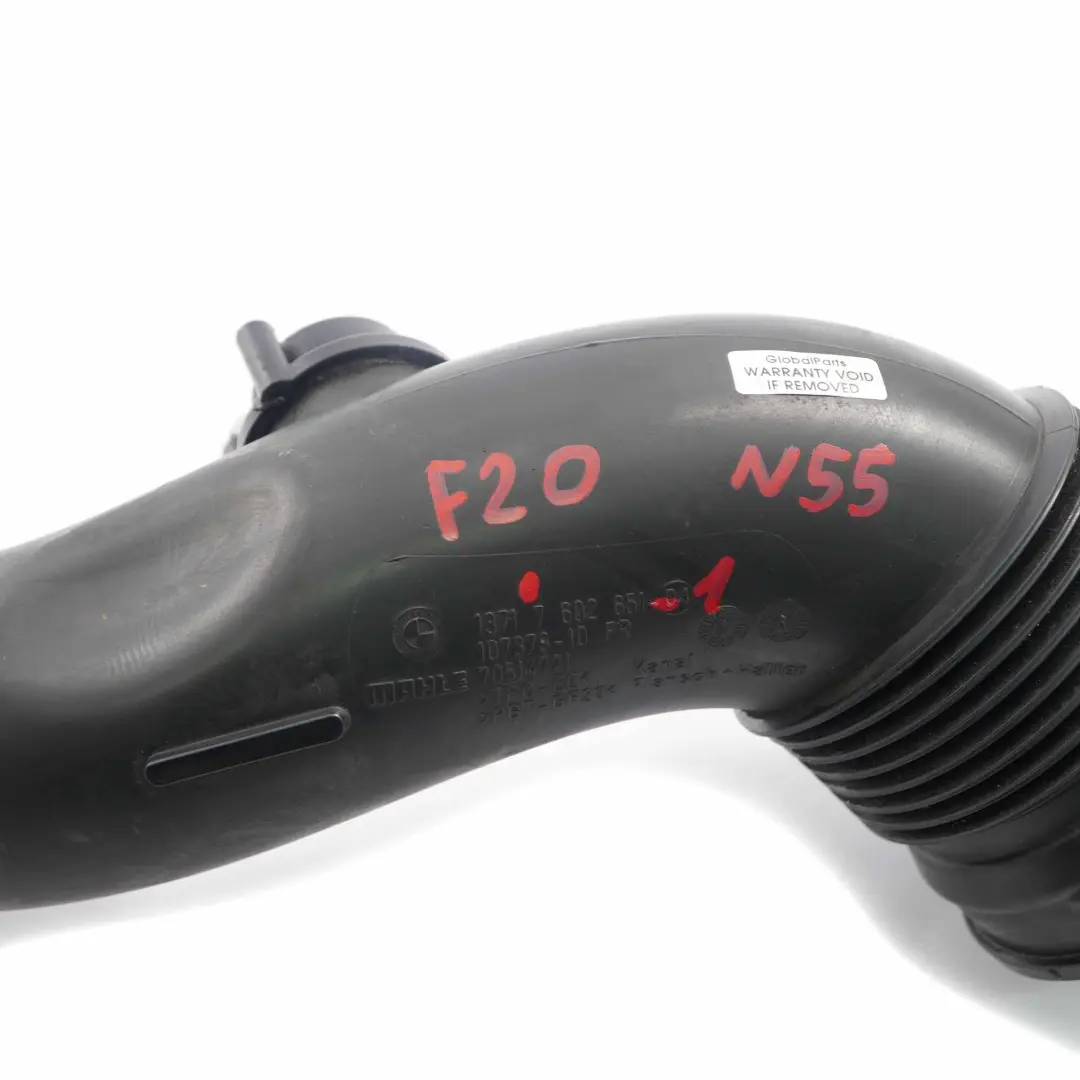 BMW F20 F22 F30 F32 Essence N55 Tuyau d'Admission d'air Filtre - SKU 7602651-1 - Numéro de pièce 7602651