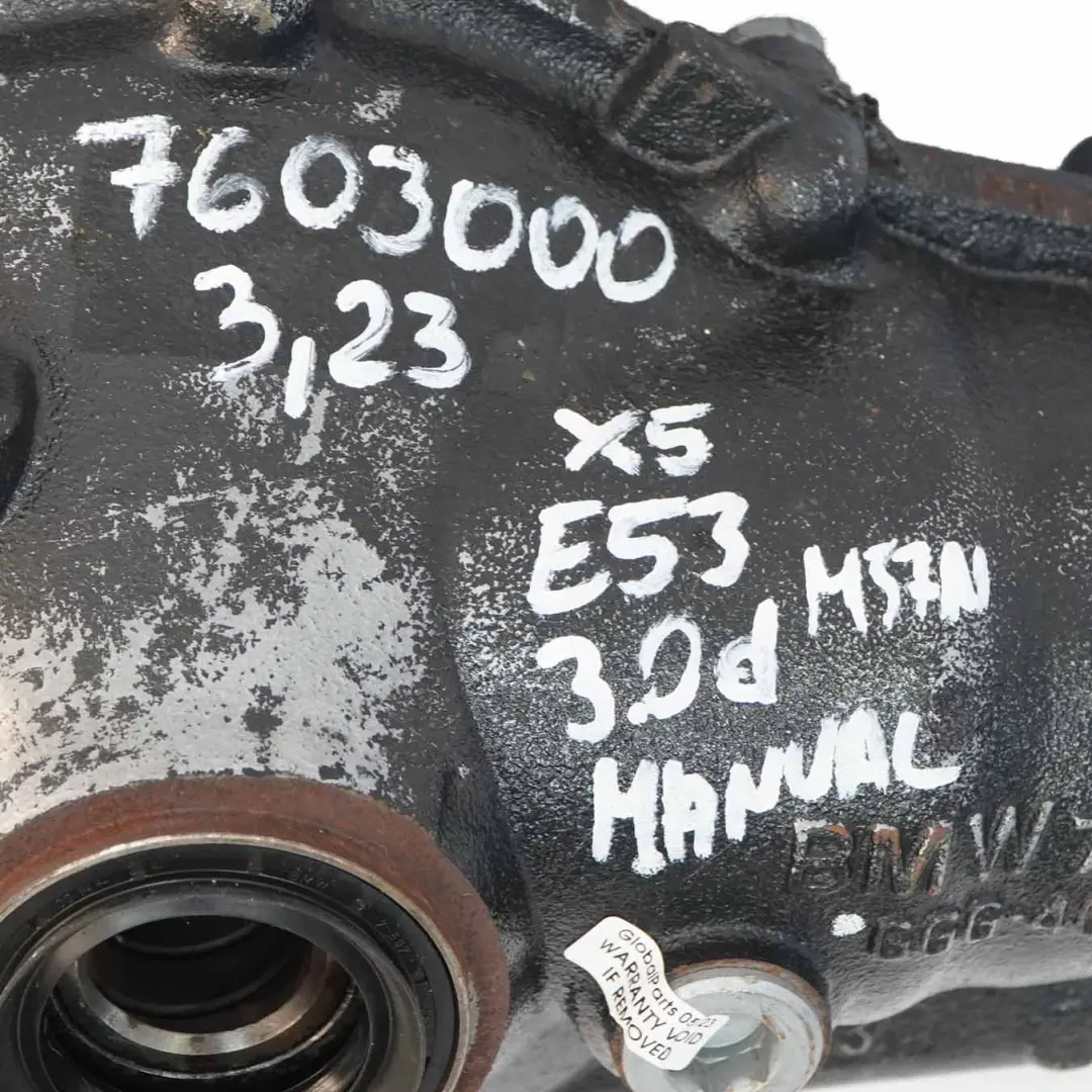 BMW X5 E53 3.0d M57N Front Differential Diff Drive 3,23 Manual WARRANTY - SKU 7603000 - Part number 7603000