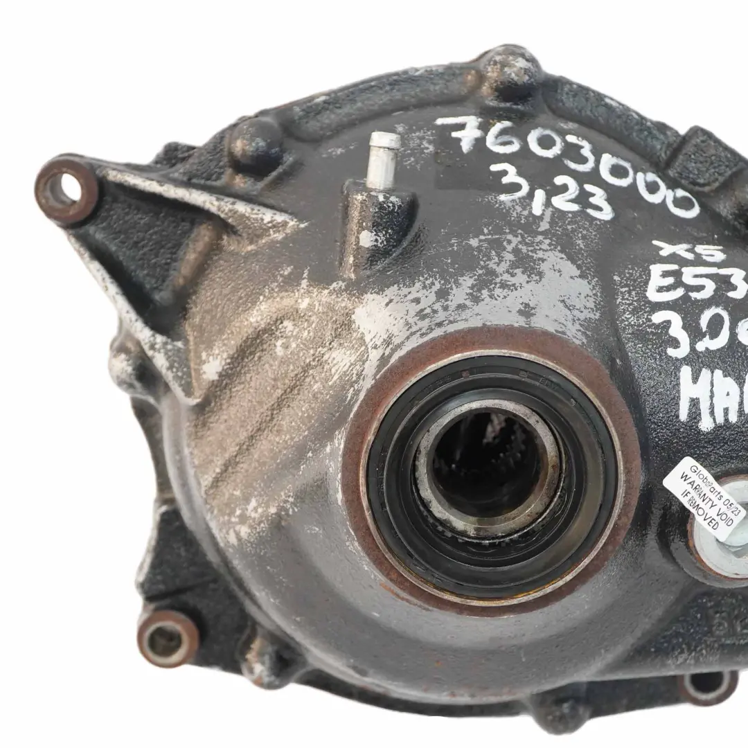 BMW X5 E53 3.0d M57N Differenziale Anteriore Diff 3,23 Manuale GARANZIA - SKU 7603000 - Numero di parte 7603000