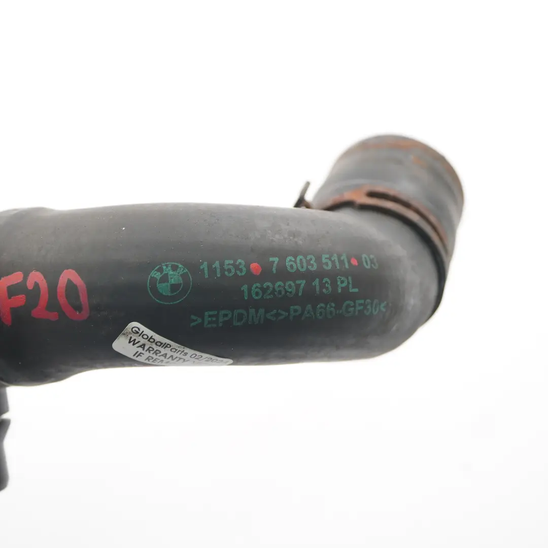 Water Hose BMW F20 F30 F31 F32 N20 Engine Coolant Radiator Pipe Line to with Part number 7603511 Water Hose BMW F20 F30 F31 F32 N20 Engine Coolant Radiator Pipe Line - SKU 7603511 - Part number 7603511