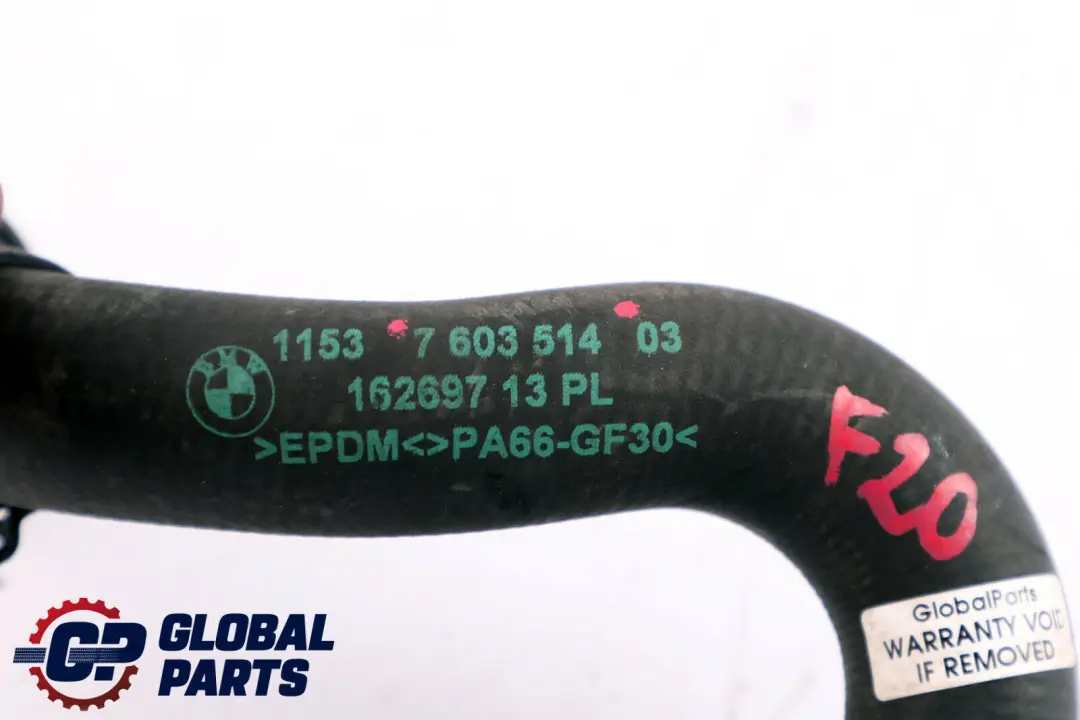 BMW F10 F20 F30 Motor Kühlung Kühler Kühlmittel Wasserschlauch - SKU 7603514 - Teilenummer 7603514