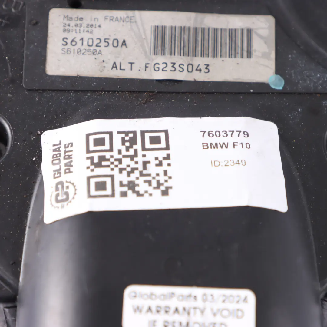 Alternador BMW F10 F13 F07GT F02 Gasolina N63 Alternador valeo 230A para con número de pieza 7603779 Alternador BMW F10 F13 F07GT F02 Gasolina N63 Alternador valeo 230A - SKU 7603779 - Número de pieza 7603779