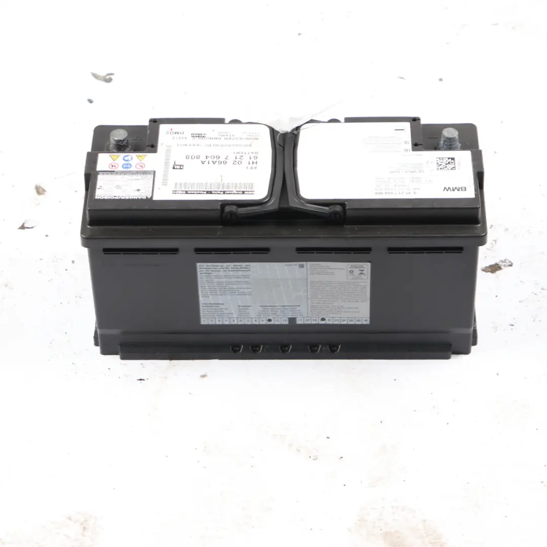 AGM 12V Accumulator Battery 105Ah 950A 7604808 to BMW with Part number 7604809 BMW AGM 12V Accumulator Battery 105Ah 950A 7604808 - SKU 7604809 - Part number 7604809