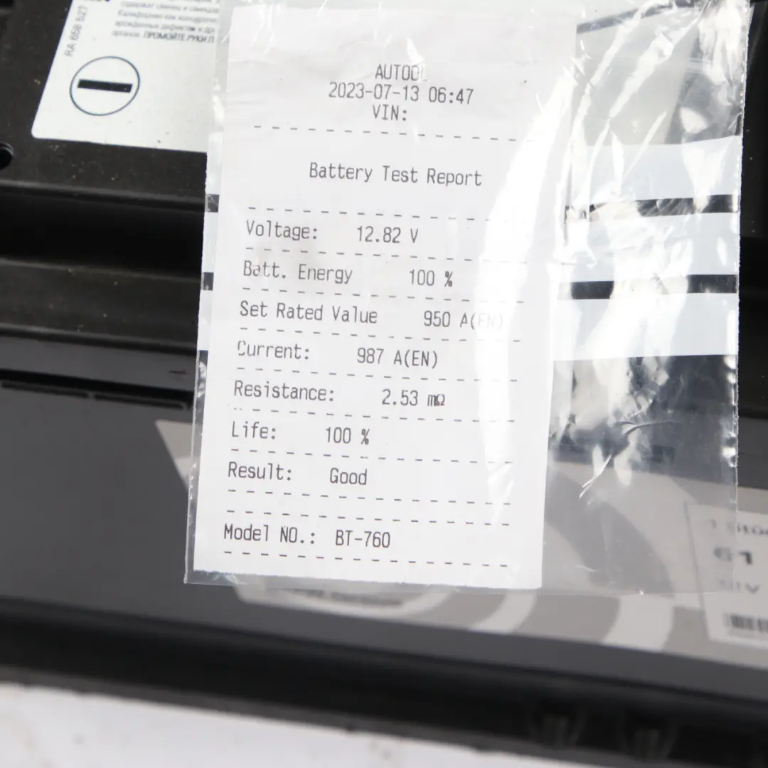 AGM 12V Accumulator Battery 105Ah 950A 7604808 to BMW with Part number 7604809 BMW AGM 12V Accumulator Battery 105Ah 950A 7604808 - SKU 7604809 - Part number 7604809