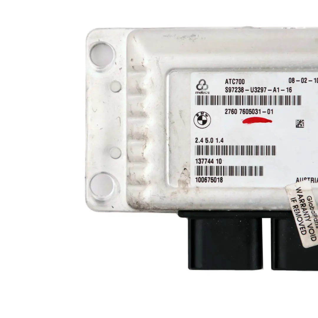 Módulo Unidad Control Caja De Transferencia ECU para BMW X5 X6 Serie E70 E71 con número de pieza 7605031 BMW X5 X6 Serie E70 E71 Módulo Unidad Control Caja De Transferencia ECU - SKU 7605031 - Número de pieza 7605031