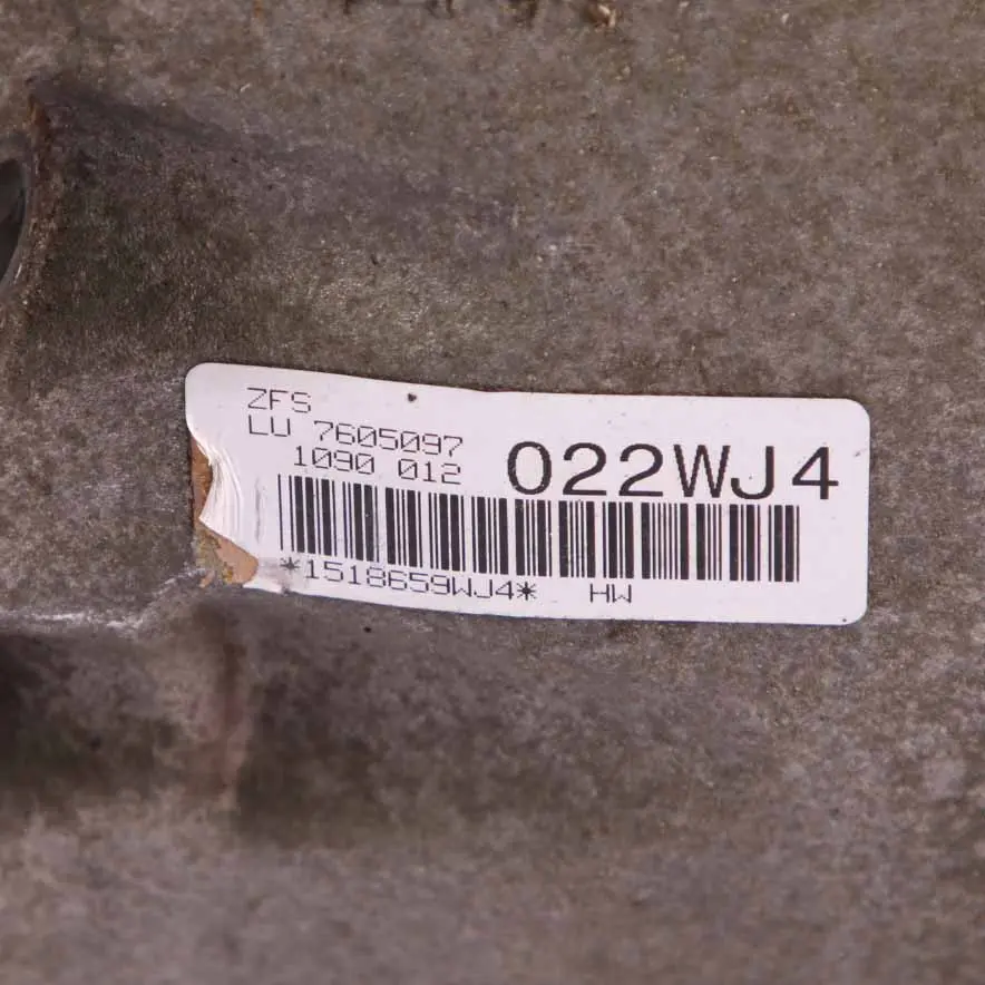 Gearbox BMW F10 525d N57 GA8HP45Z WARRANTY to Automatic with Part number 7605097 Automatic Gearbox BMW F10 525d N57 GA8HP45Z WARRANTY - SKU 7605097 - Part number 7605097