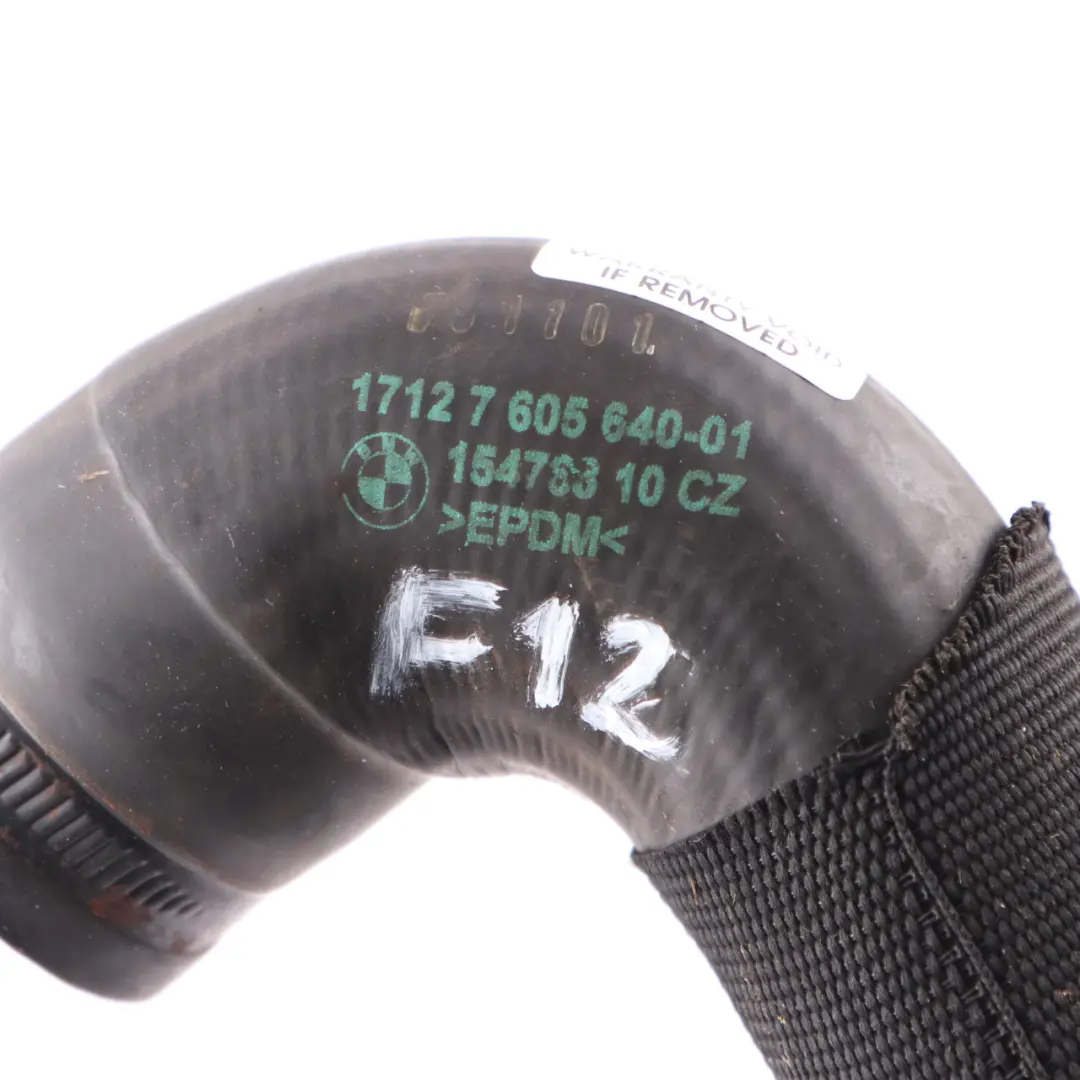 BMW F12 F13 F06 Coolant Hose Radiator Line Water Pipe - SKU 7605640 - Part number 7605640