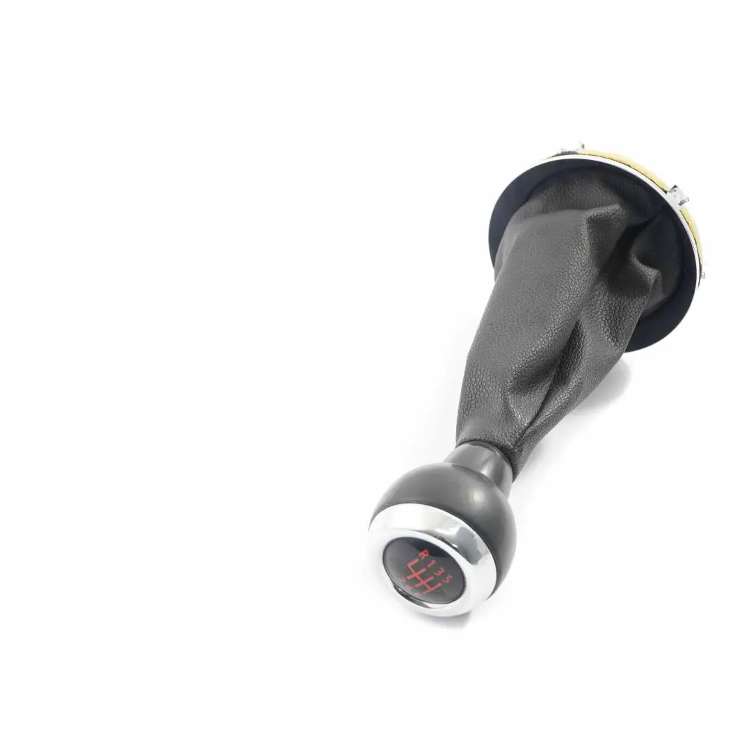 6-Speed Pomello del cambio Ghetta in pelle Nero per Mini Cooper R55 R56 R57 LCI R58 con numero di parte 7606376 Mini Cooper R55 R56 R57 LCI R58 6-Speed Pomello del cambio Ghetta in pelle Nero - SKU 7606376-2 - Numero di parte 7606376