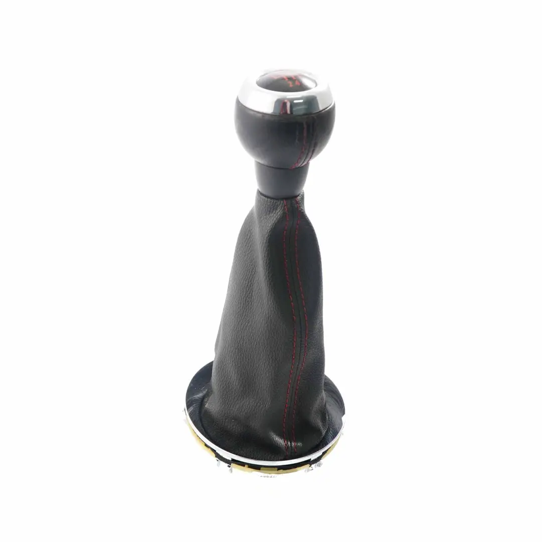 Mini Cooper 2 R55 R56 R57 LCI R58 6-Speed Gear Shift Knob Gaiter Leather Black - SKU 7606376-2 - Part number 7606376