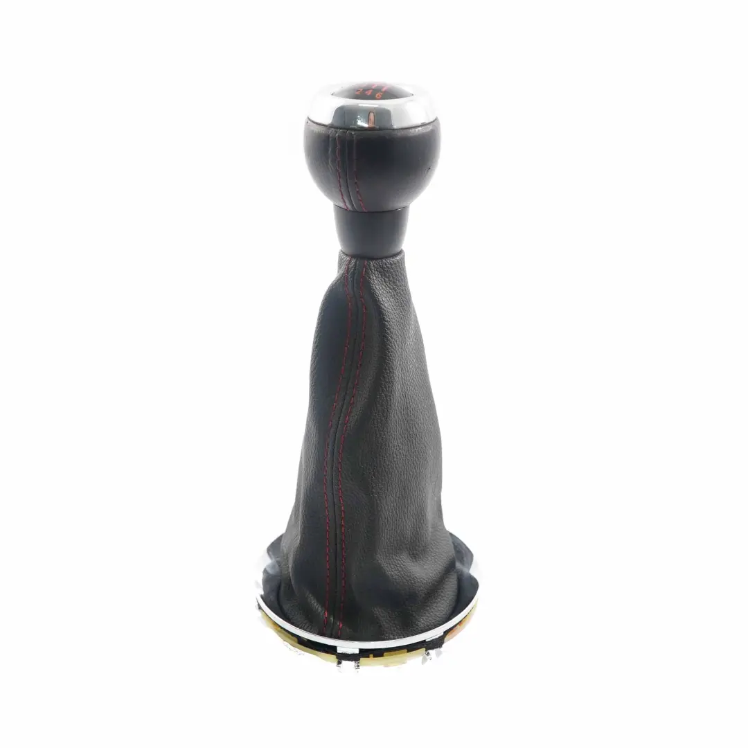 Mini Cooper 2 R55 R56 R57 LCI R58 6-Speed Gear Shift Knob Gaiter Leather Black - SKU 7606376-2 - Part number 7606376