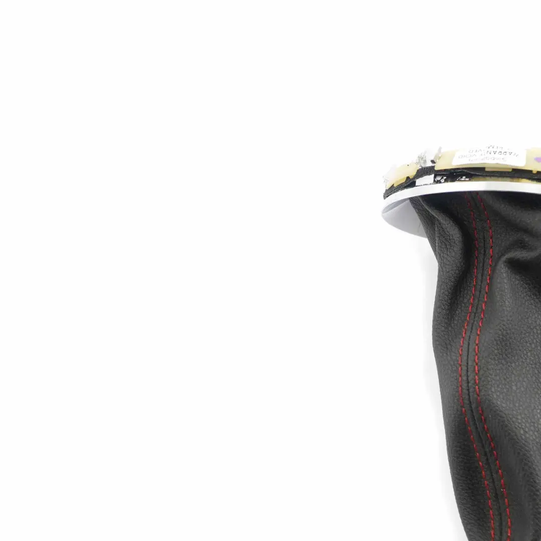 Mini Cooper 2 R55 R56 R57 LCI R58 6-Speed Gear Shift Knob Gaiter Leather Black - SKU 7606376-2 - Part number 7606376