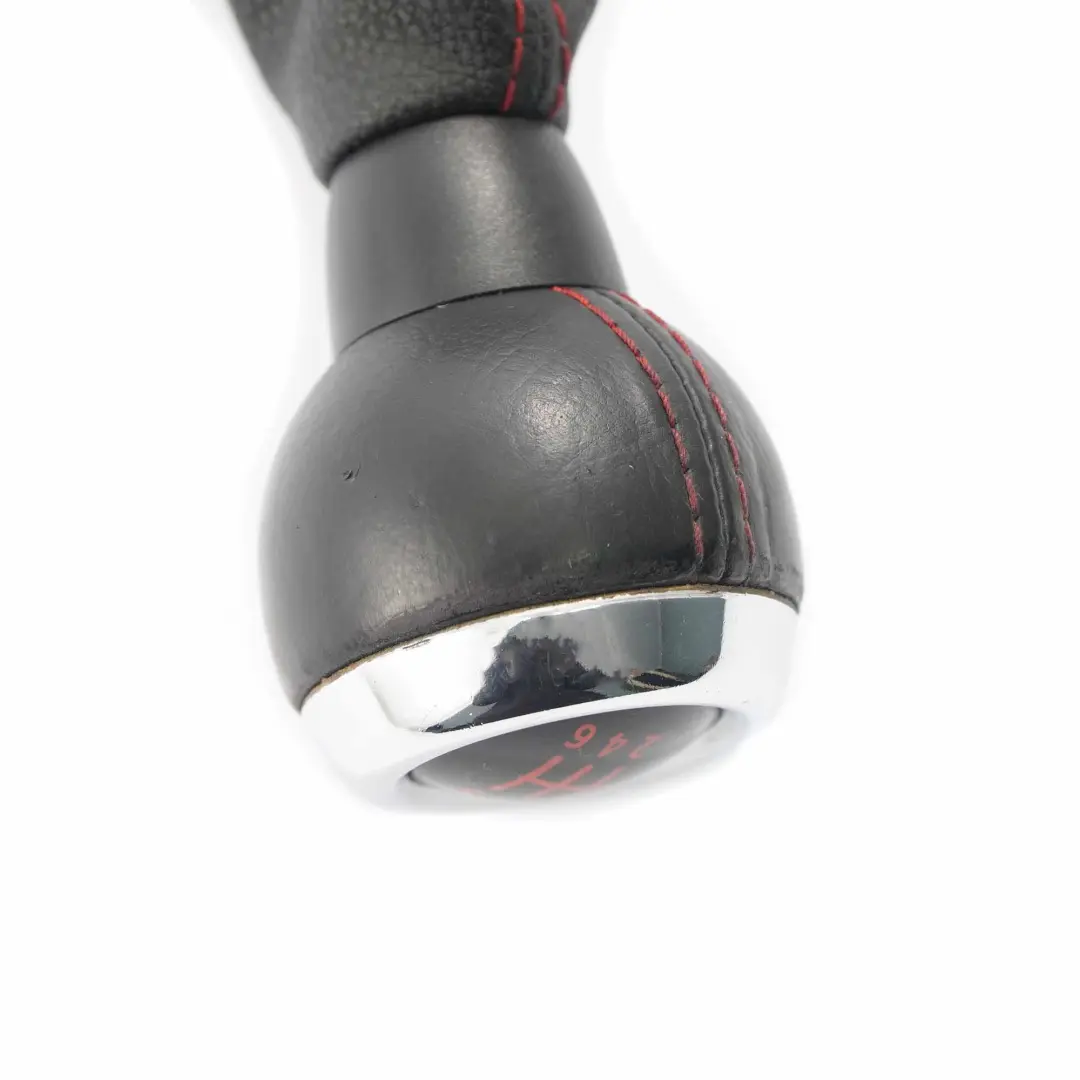 6-Speed Pomello del cambio Ghetta in pelle Nero per Mini Cooper R55 R56 R57 LCI R58 con numero di parte 7606376 Mini Cooper R55 R56 R57 LCI R58 6-Speed Pomello del cambio Ghetta in pelle Nero - SKU 7606376-2 - Numero di parte 7606376