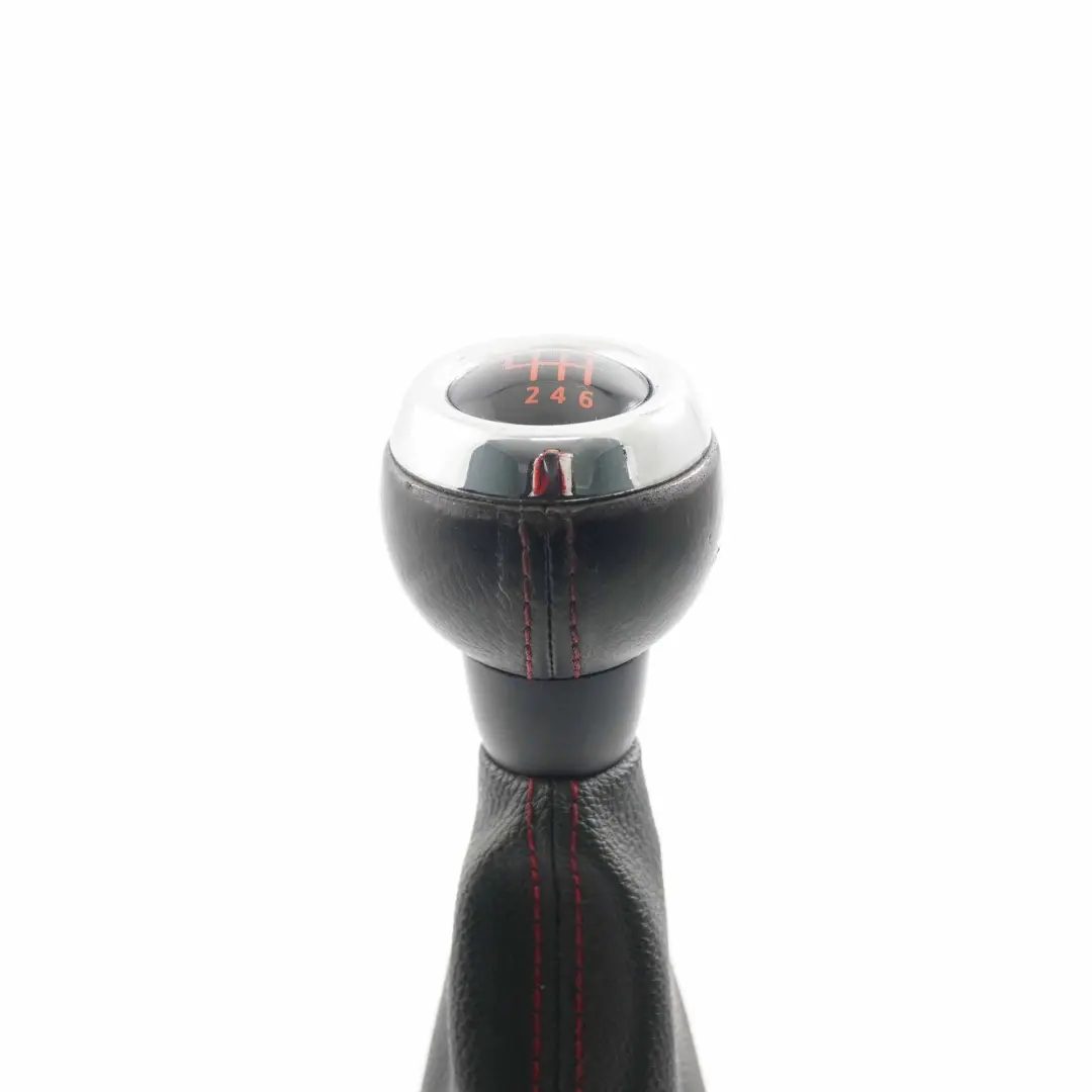 6-Speed Gear Shift Knob Gaiter Leather Black to Mini Cooper 2 R55 R56 R57 LCI R58 with Part number 7606376 Mini Cooper 2 R55 R56 R57 LCI R58 6-Speed Gear Shift Knob Gaiter Leather Black - SKU 7606376-2 - Part number 7606376