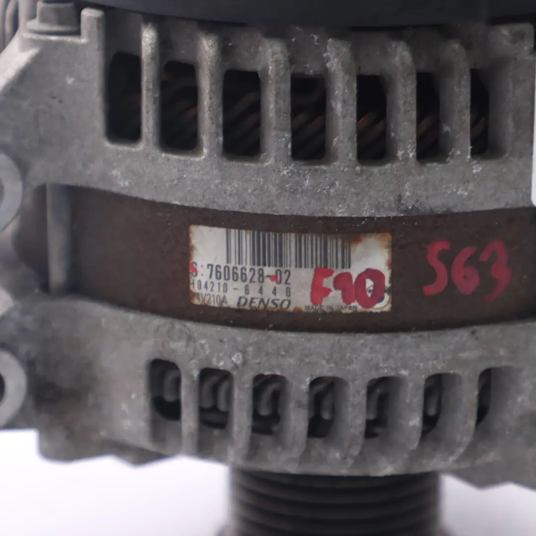 BMW F10 M5 F06 F12 F13 M6 S63N Alternator 14V 210A - SKU 7606628 - Numer Części 7606628
