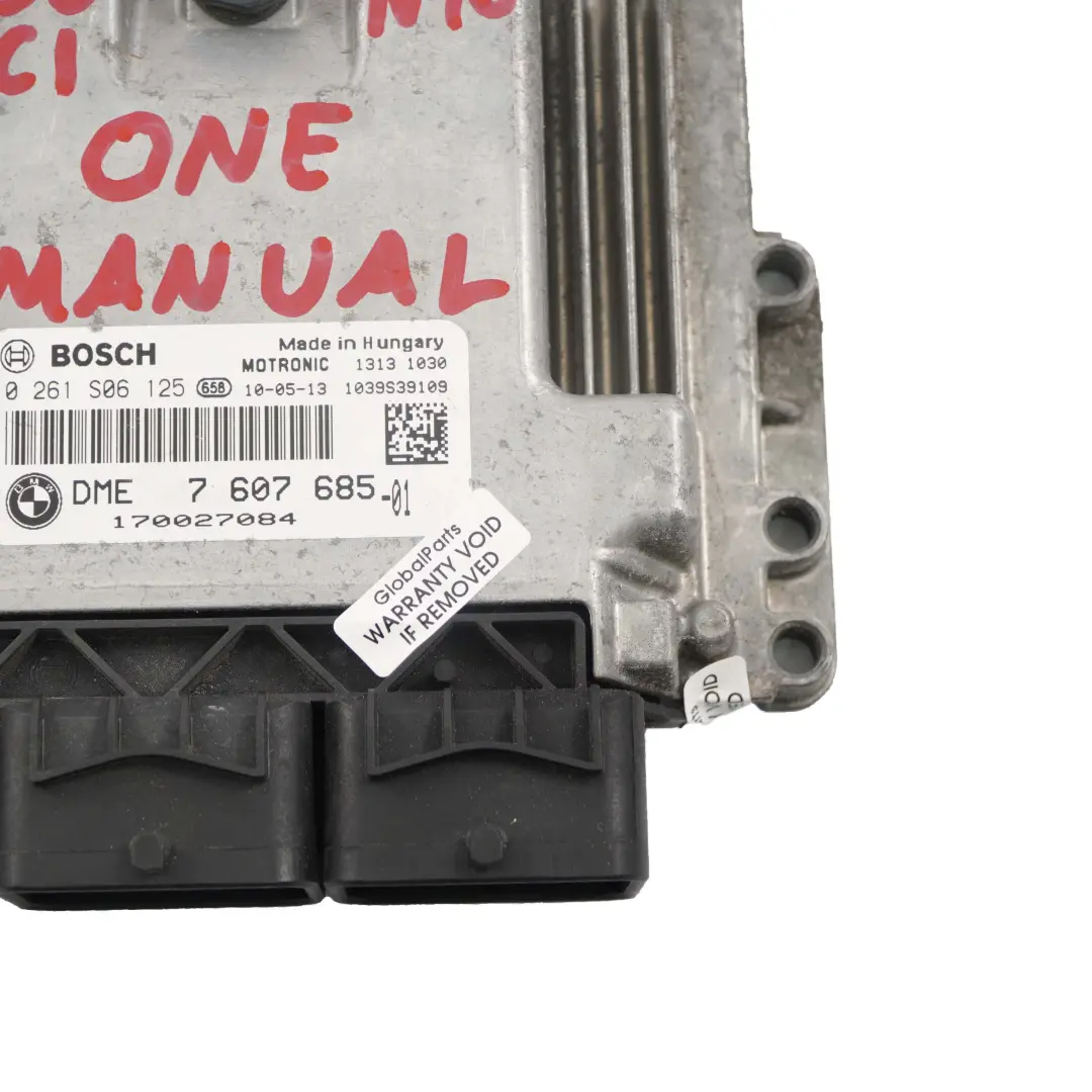 Mini R56 LCI One 55KW N16 75HP Gasolina Motor ECU Kit DME CAS3 + Llaves - SKU 7607685-4 - Número de pieza 7607685