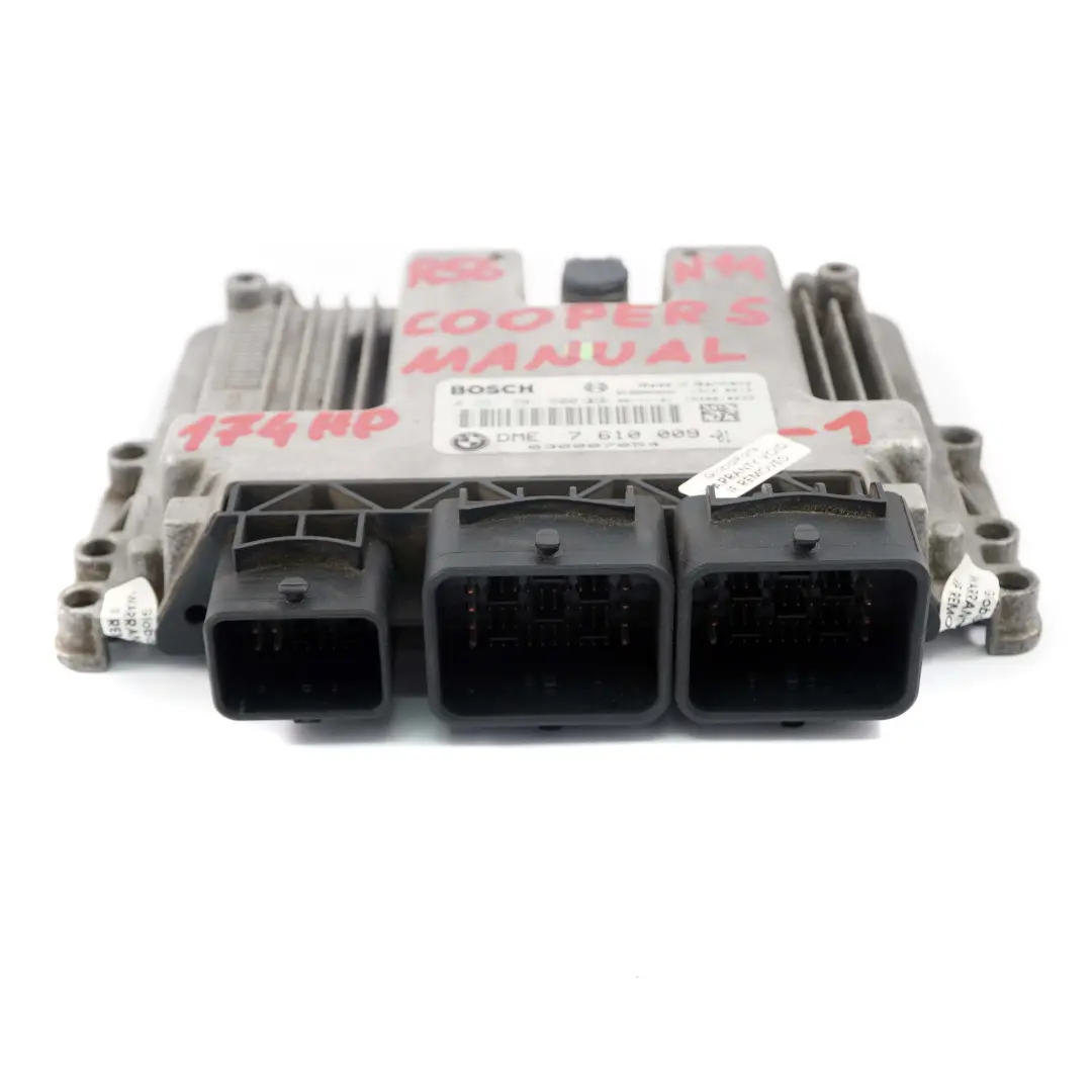 Mini Cooper S R56 N14 1.6 174HP Kit ECU DME CAS 3 Llave Manual - SKU 7610009-1 - Número de pieza 7610009