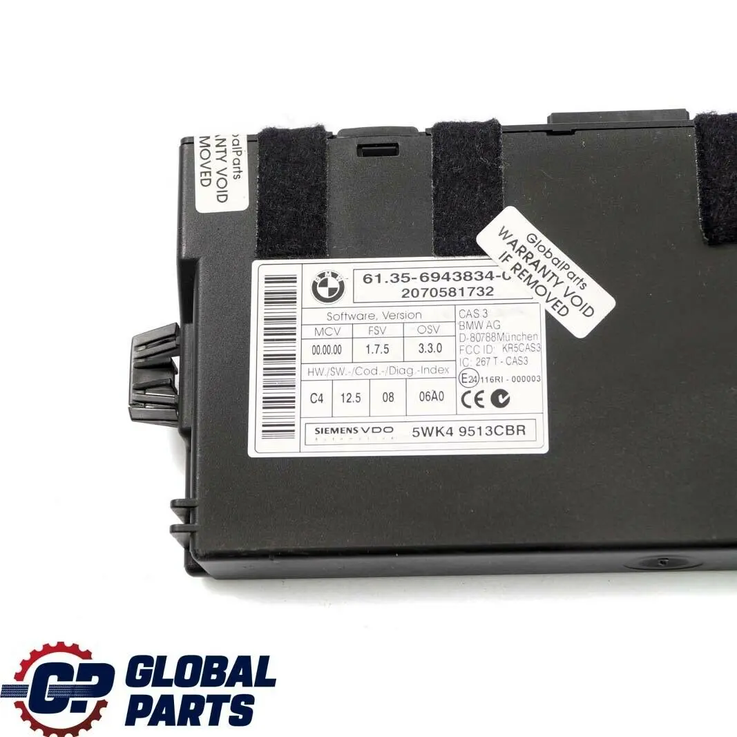 Mini Cooper S R55 R56 N14 1.6 174HP ECU Kit DME CAS3 + 2 Keys Manual - SKU 7610009-2 - Part number 7610009