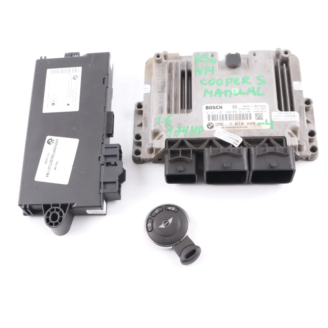 Mini Cooper S R55 R56 N14 1.6 174HP ECU Kit DME + CAS3 +Key Manual - SKU 7610009-4 - Part number 7610009