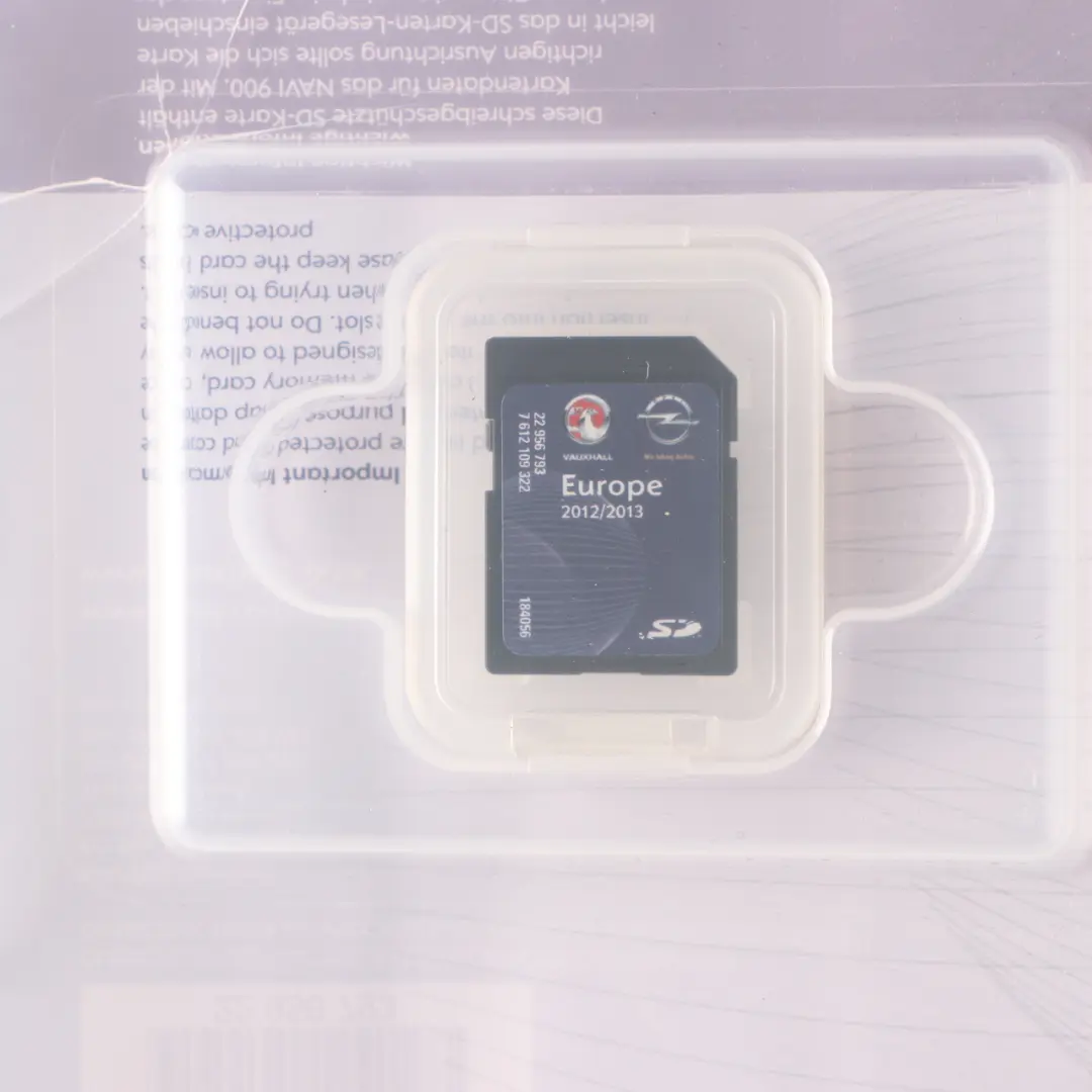 Card Road Map Navigation Europe to Vauxhall SD with Part number 7612109322 Vauxhall SD Card Road Map Navigation Europe - SKU 7612109322 - Part number 7612109322