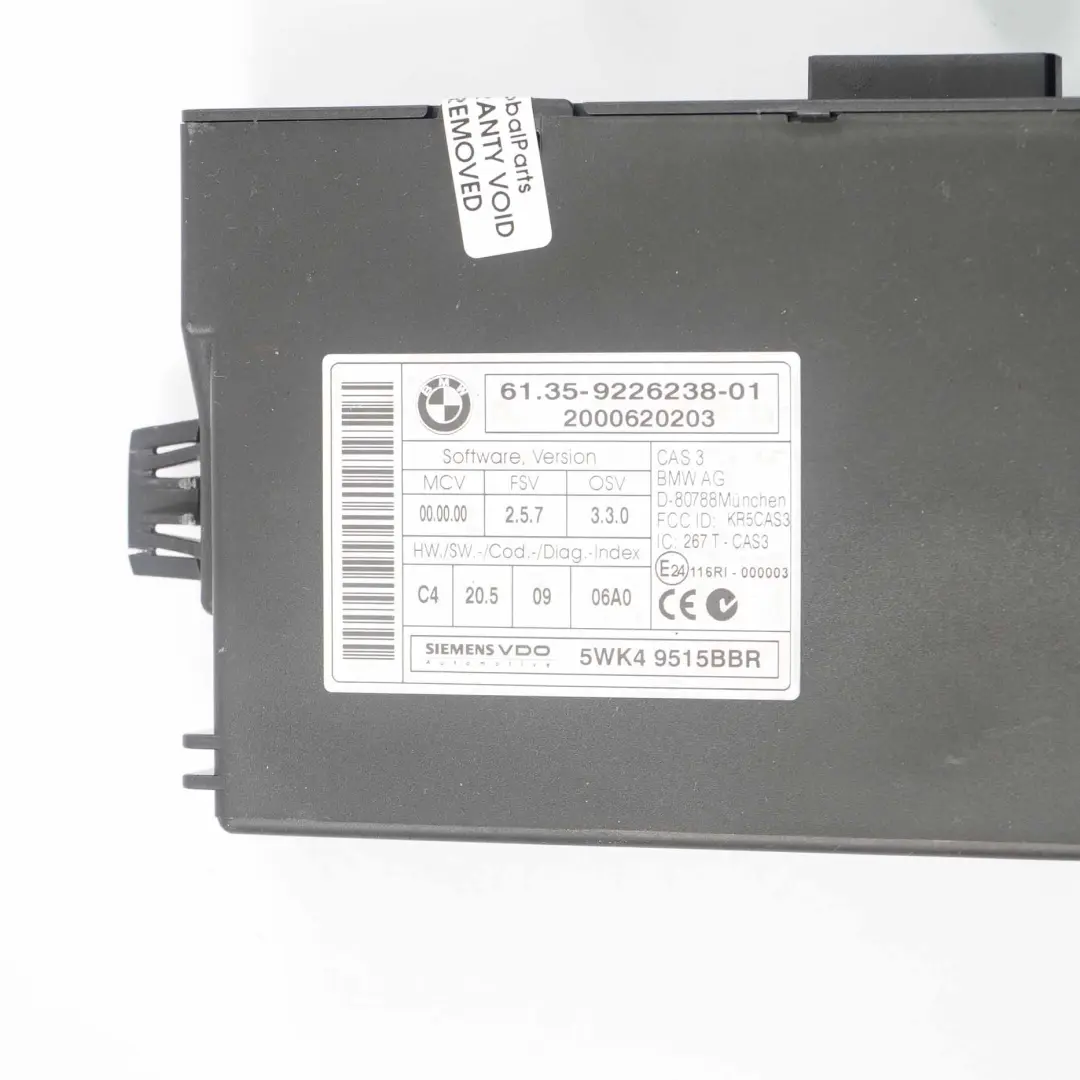 Mini Cooper S R55 R56 LCI N18 1.6 184HP ECU Kit DME + CAS3 + Keys Manual - SKU 7612190-1 - Part number 7612190