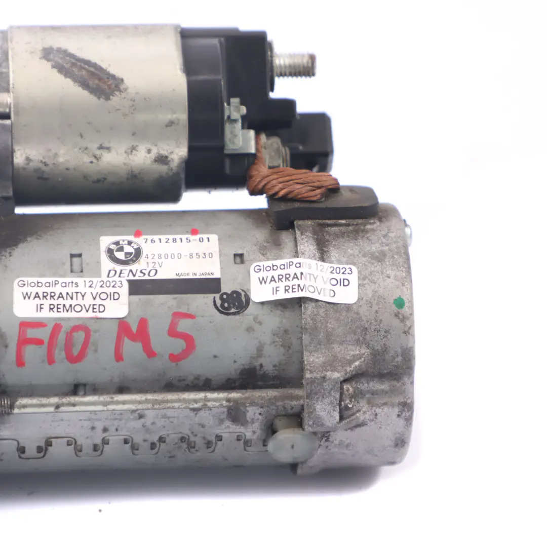 Starter Motor 428000-8530 12V to BMW F10 M5 F12 F13 M6 F07 X5 F15 with Part number 7612815 BMW F10 M5 F12 F13 M6 F07 X5 F15 Starter Motor 428000-8530 12V - SKU 7612815 - Part number 7612815