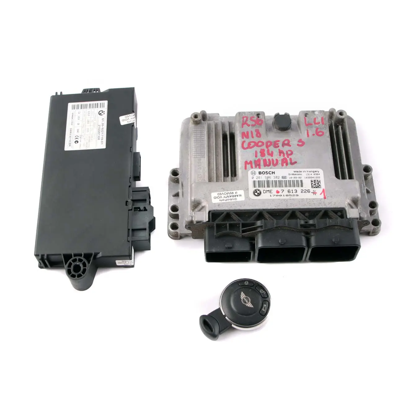 Mini Cooper S R56 LCI N18 184HP ECU Kit Control Unit DME 7613226 CAS Key Manual